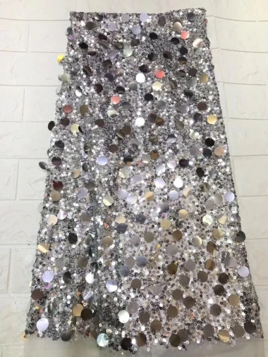 New Design Nigerian French Lace Fabrics 2019 African Fabric High Quality Sequins For Dress | Дом и сад