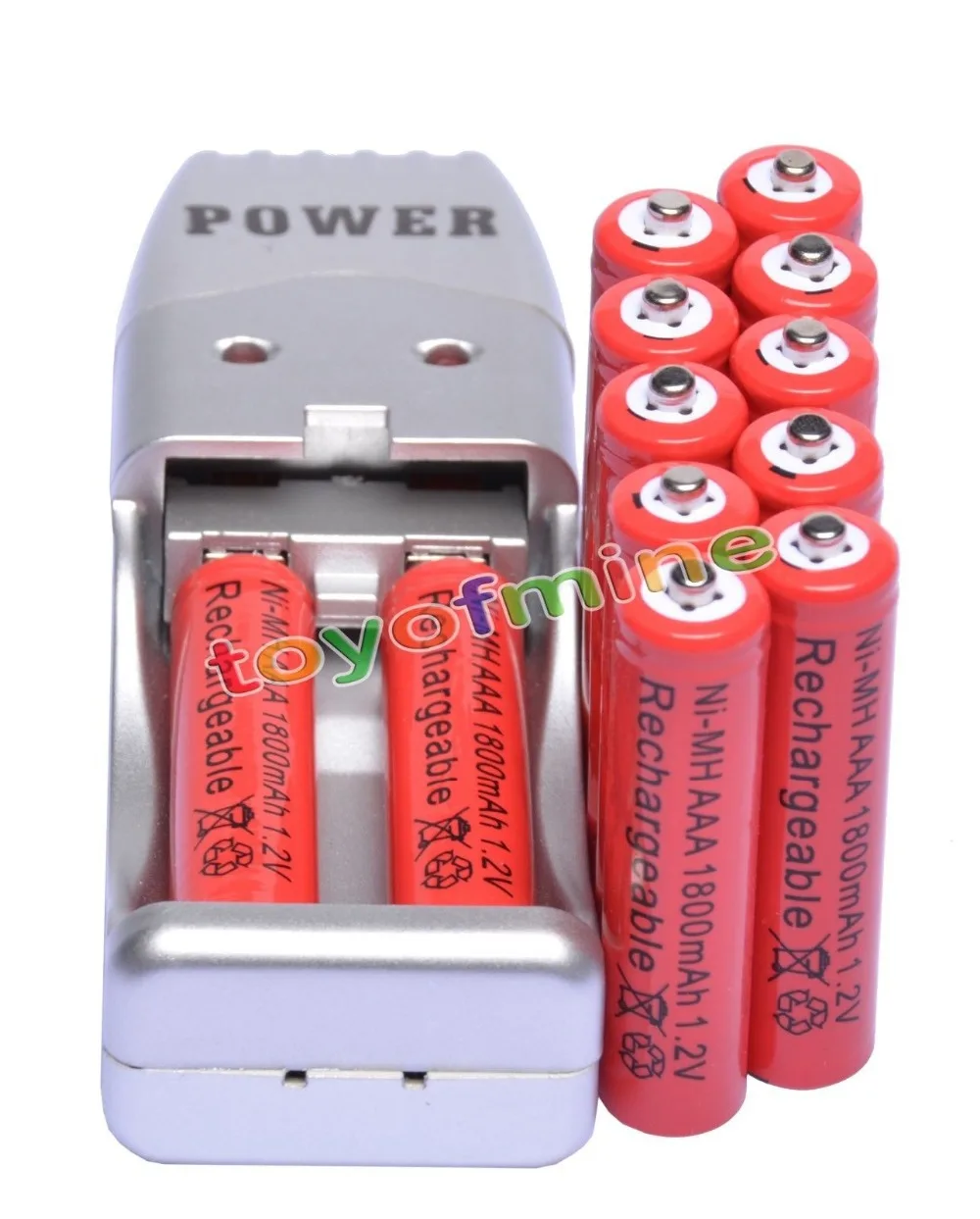 2/4/8/12/16/20 шт AAA 3A красный цвет 1 2 в Ni MH 1800mAh аккумуляторная батарея + USB зарядное