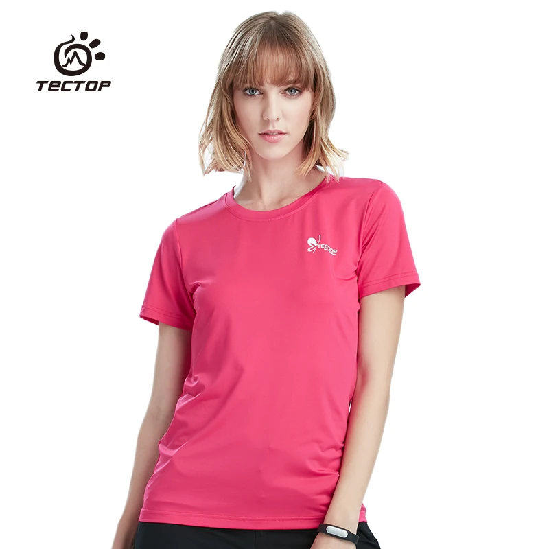 Женская быстросохнущая футболка Tectop уличная с короткими рукавами для весны и