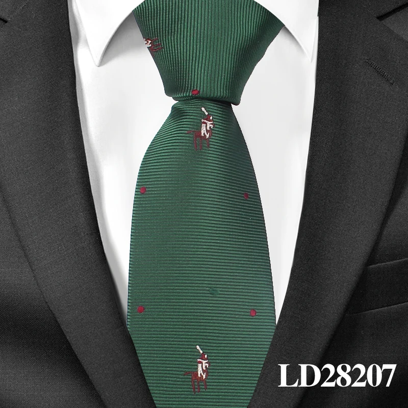 LD28207 7 см ширина мужские s Галстуки Новая Мода Пейсли Галстуки Gravata жаккардовый тканый Тонкий Галстук Бизнес Свадебный Цветочный галстук для мужчин - Цвет: LD28207
