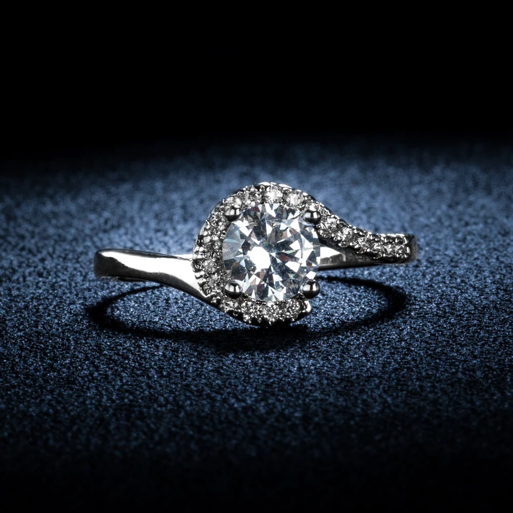 zircon jewelry sets for women gold color ring stud earring pendant necklace set casamento parure bijoux femme ASM001 | Украшения и