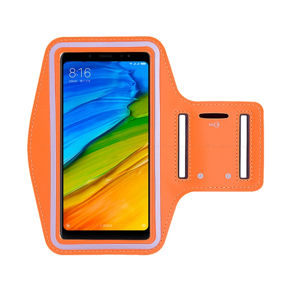 Оранжевый Спортивный Чехол для бега, велоспорта, сумка для телефона XiaoMi Redmi Note 8T 8 7 6 5 8A S2 7A 6A 5A Go K20 Pro Prime Plus, чехол на руку - Цвет: Оранжевый