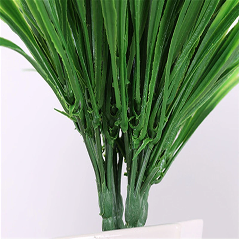 Распродажа 7 вилок зеленая трава искусственные цветы имитация растений
