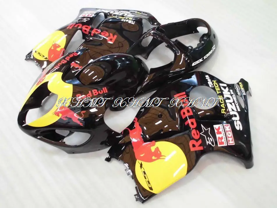 97 - 07 GSXR 1300 2006 Body Kits Black Red-Bu-ll HAYABUSA Bodywork 05 06 compression moulding XHMT |