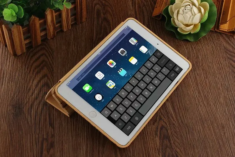 Ультратонкий чехол из искусственной кожи с деревянным узором для Apple iPad Mini 2 3 4 Air 6