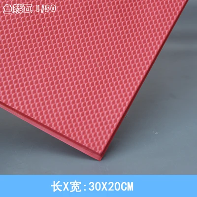 50scale pvc 10 шт./лот 20*30 см ПВХ Красный цвет лист для архитектурной модели строительные наборы игрушка Хо поезд макет - Цвет: 50scale pvc