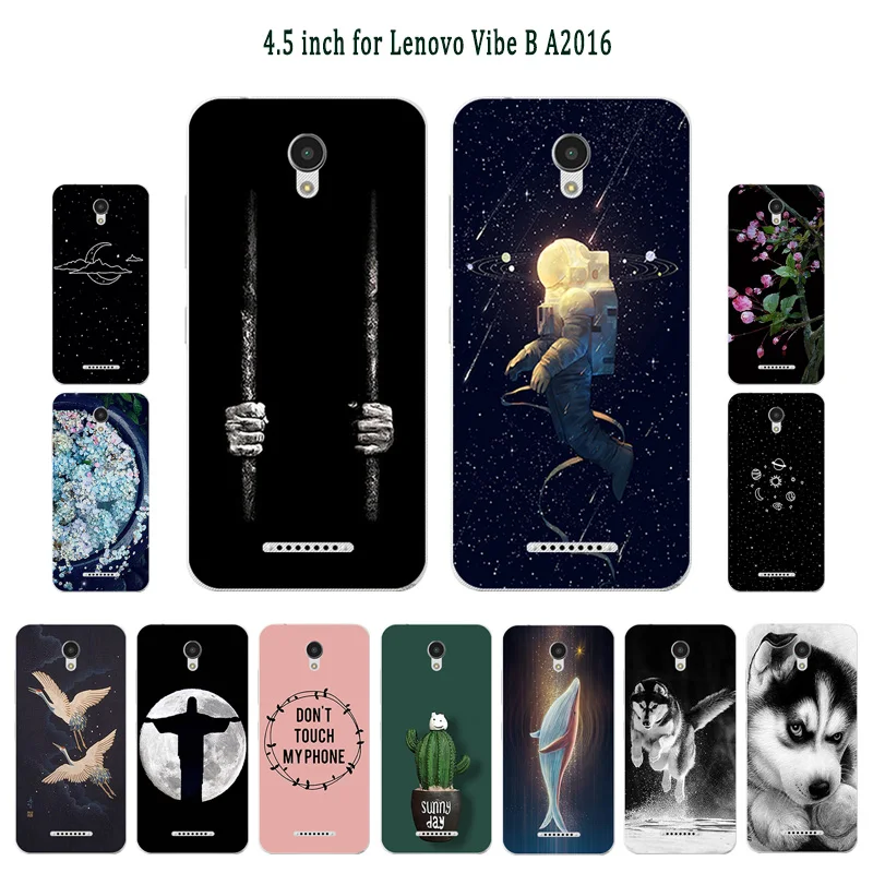 Мягкий чехол для телефона Lenovo Vibe A2016A40 A Plus A1010 A20 A1010a20 задняя крышка с рисунком