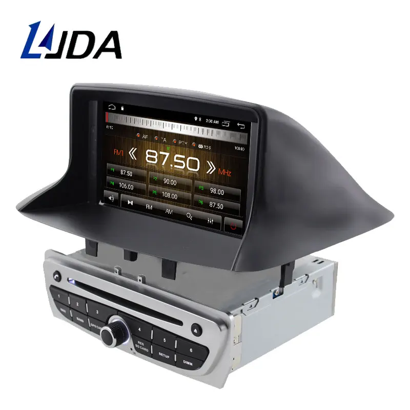 LJDA Android 10,0 автомобильный dvd-плеер для Megane Fluence 2009 2010 2011 Автомобильный мультимедийный плеер gps навигация 1 Din автомагнитола стерео