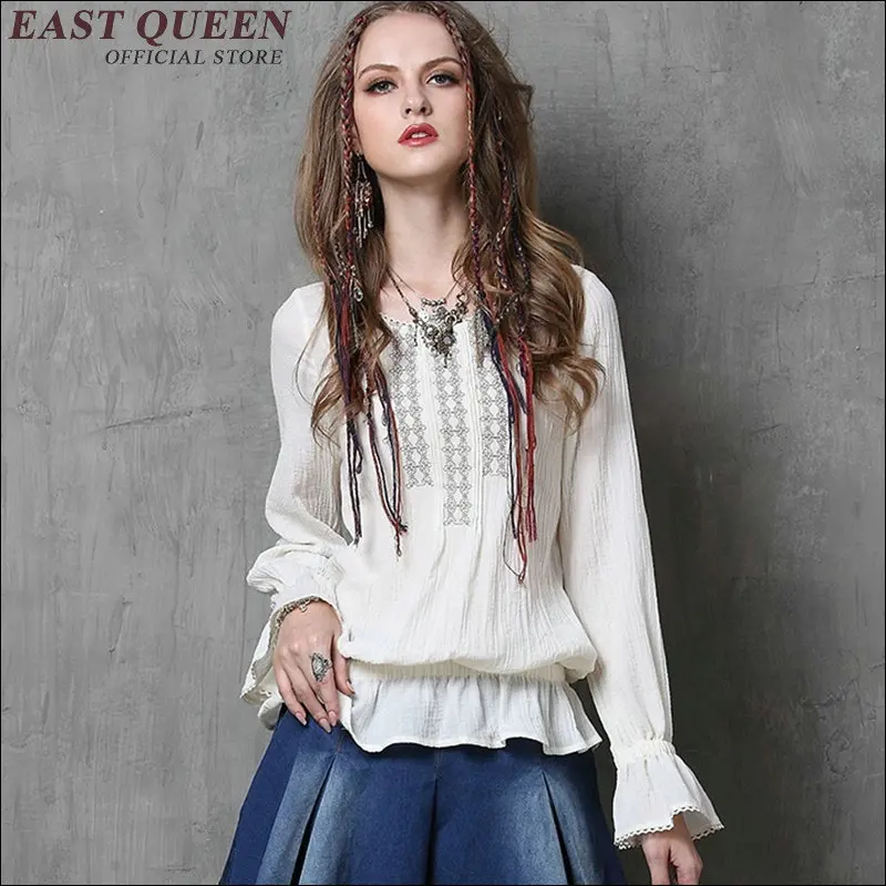 Новинка 2018 осенняя рубашка с баской ретро костюм 18 го века винтажная однотонная