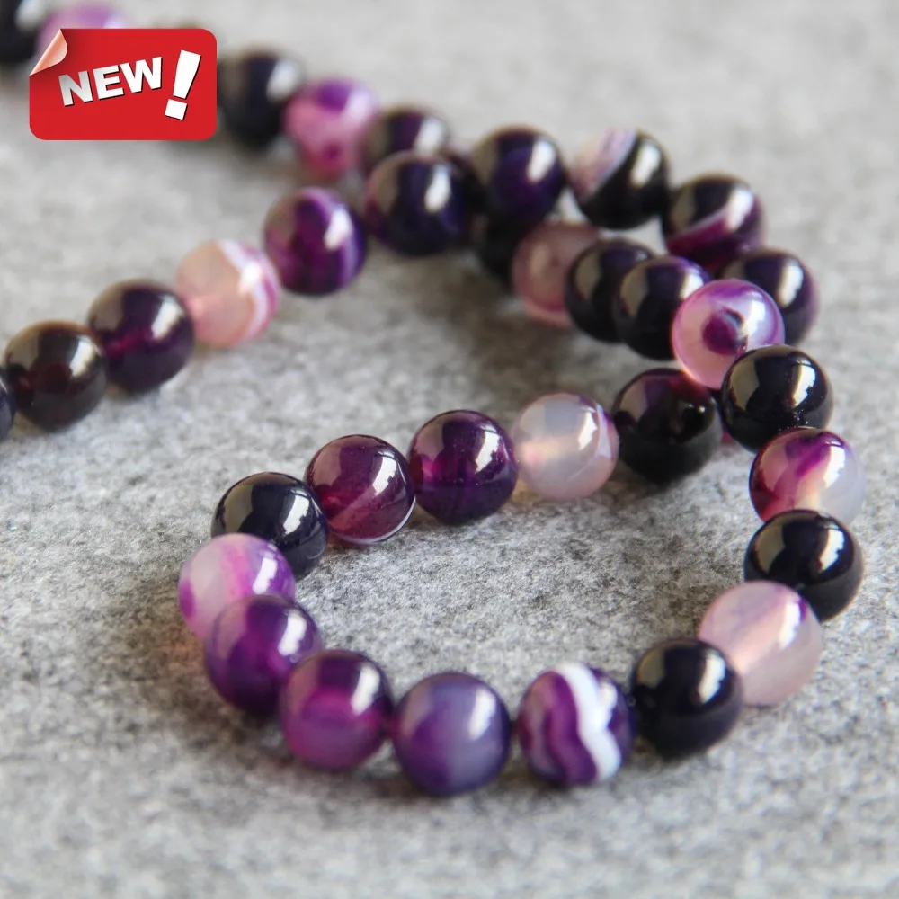 Аксессуары для изготовления ожерелий браслетов 10 мм разноцветные фиолетовые