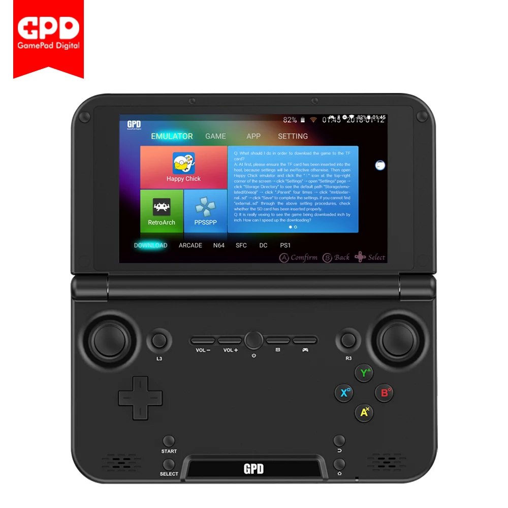 GPD XD плюс 5 дюймов Сенсорный экран Android 7 0 4 ГБ/32 ГБ флэш-памяти Процессор MTK 8176