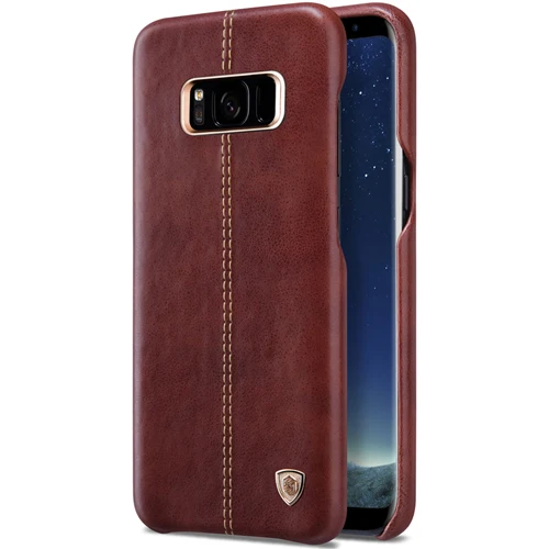 Brown Кожаный чехол NILLKIN Englon для samsung galaxy S8/s8 plus, роскошный Винтажный чехол из искусственной кожи чехол для galaxy note 8 - Цвет: Brown