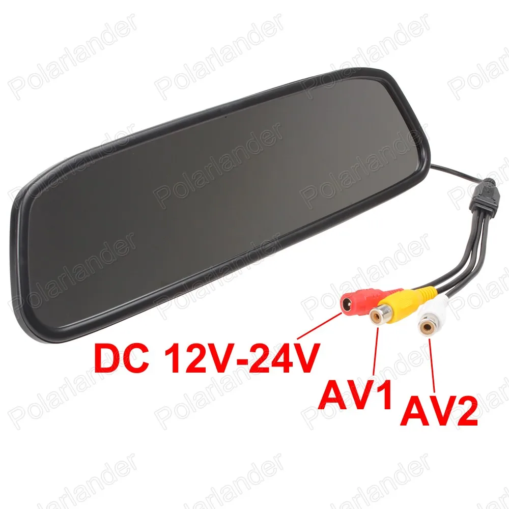 4 3-дюймовый TFT LCD 640x272 Автомобильное зеркало заднего вида парковочный монитор для