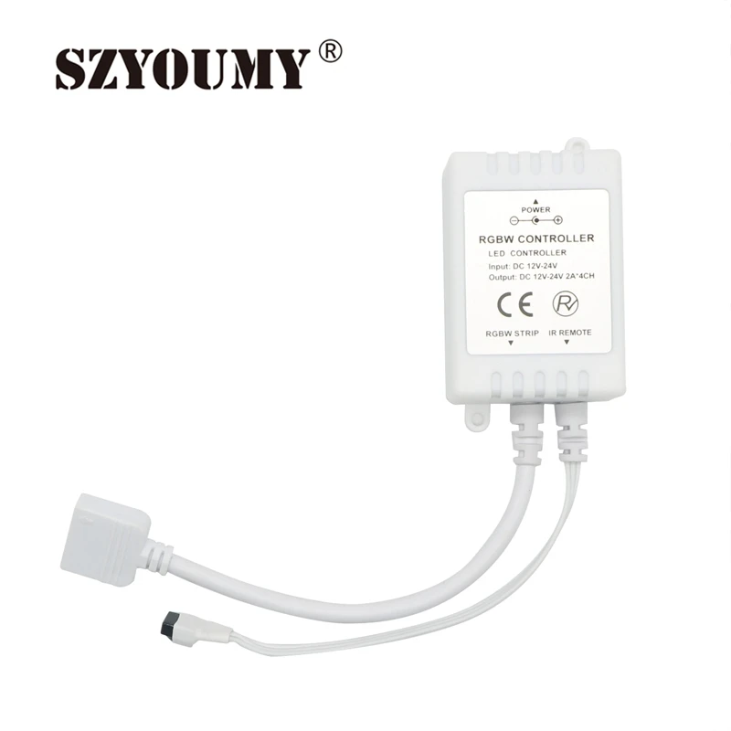 

SZYOUMY 50pcs/Lot 40 Key RGBW Controller With IR Remote 40key Infrared Ray Controller SMD 5050 RGBW Led Strip Free Ship