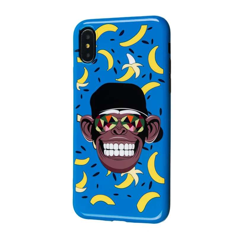 Роскошный фирменный глянцевый мягкий силикон imd чехол для iPhone 7 8 Plus X 10 XS Max XR 6 6S
