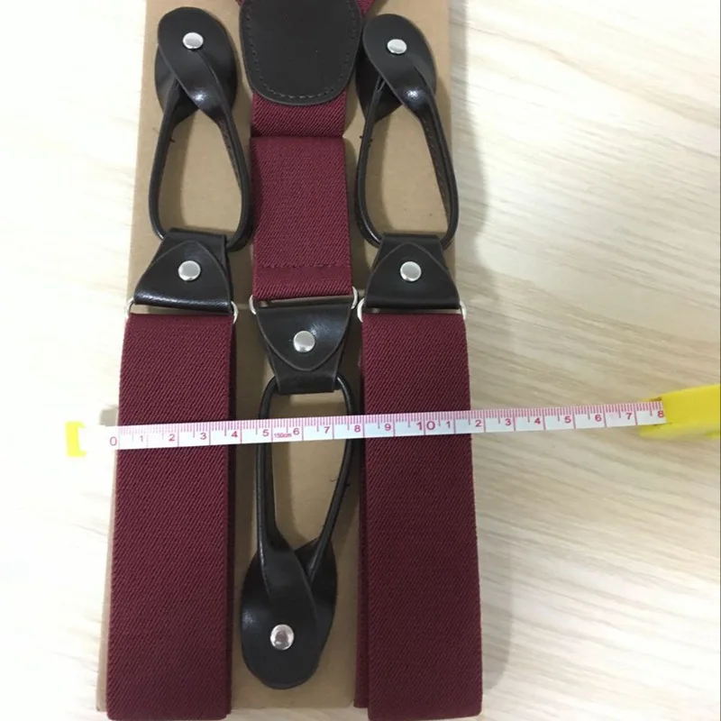 Подтяжки Yienws из черной кожи для мужчин 120 см|mens braces for trousers|men bracesbraces trousers |