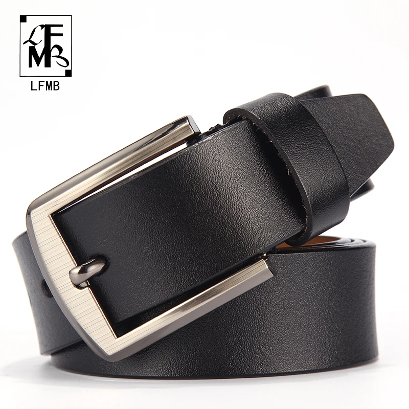 

[LFMB]men leather belt male genuine leather strap trousers male strap genuine leather belt men ceinture homme cuir veritable