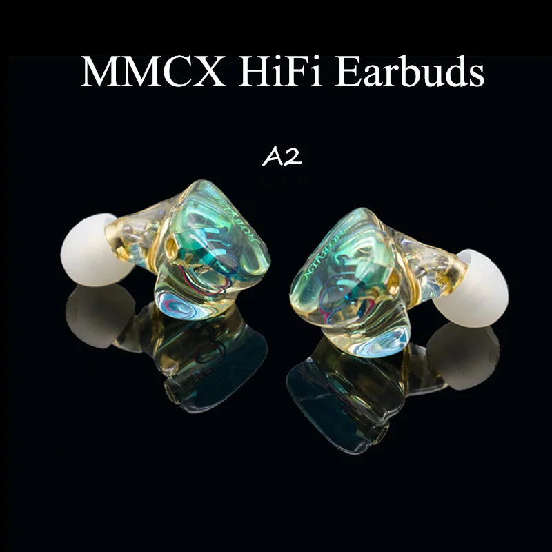 A2 MMCX полимерные наушники мощные IEM Hifi наушники составные мембранные динамические наушники монитор DJ сценические наушники на заказ MMCX