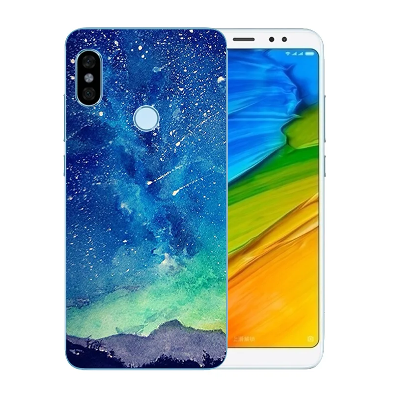 Чехол для телефона Xiaomi Redmi Note 5 Pro роскошная модная задняя крышка с розовым узором