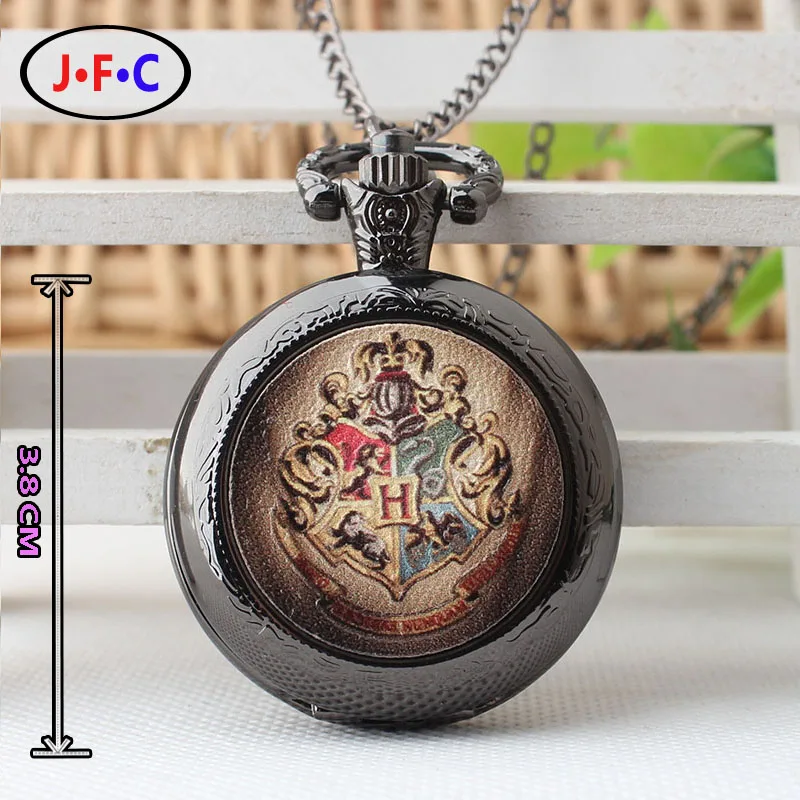 Хогвартс Школа Магии Патч кварцевые карманные часы Гарри Поттер Часы коллекции
