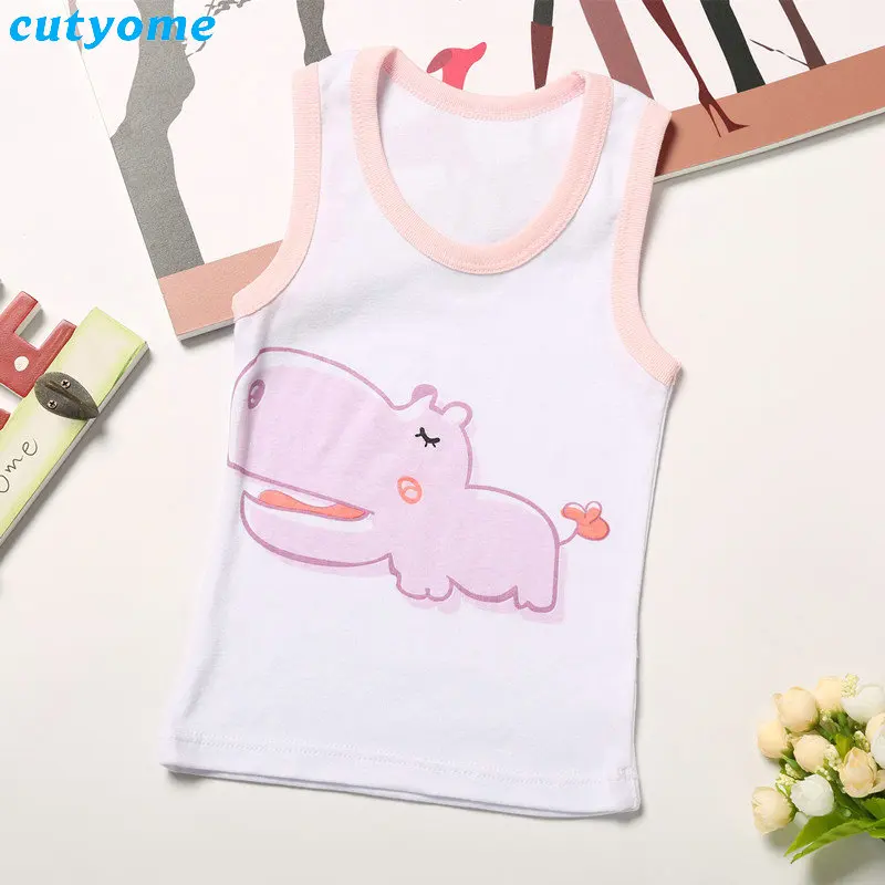 Cutyome 2 шт./лот детская Обувь для мальчиков девочек хлопковая футболка без рукавов