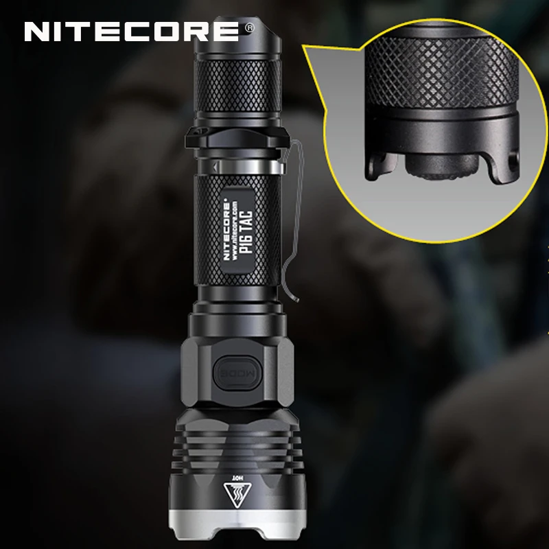 NITECORE P16TAC CREE XM L2 U3 светодиодный высокоинтенсивный тактический фонарик с 1000