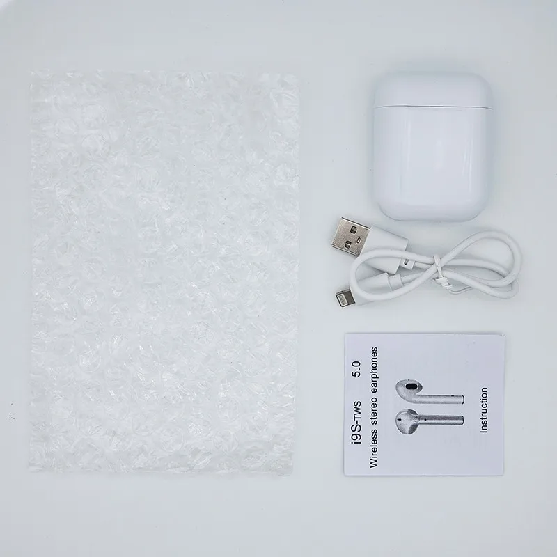 i9s has no box-6 I9 I9s 1:1 Air TWS 5,0 Bluetooth наушники XY беспроводная гарнитура PK w1 чип i20 LK TE9 LK-TE9 наушники для телефона - Цвет: i9s has no box-6