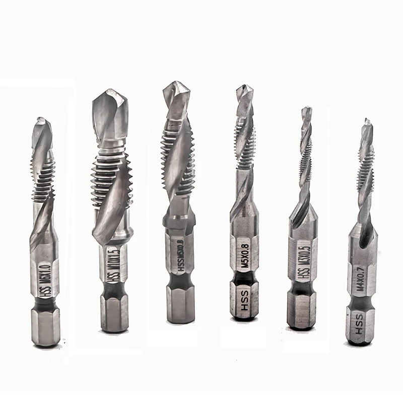 BDCAT 1/4 &quotшестигранный хвостовик Сверло HSS метрические винтовые резьбовые