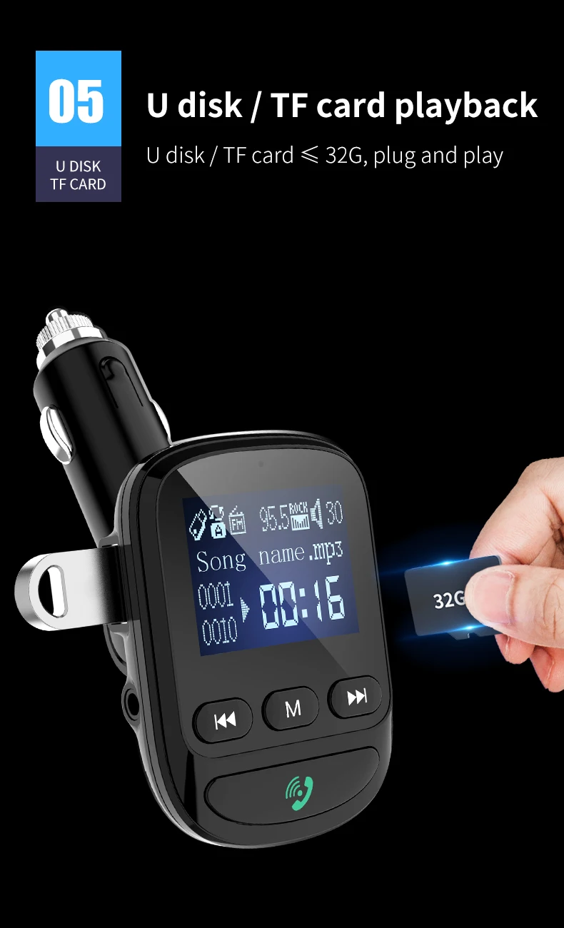 AUX аудио интерфейс Bluetooth Автомобильный MP3 плеер беспроводной fm передатчик