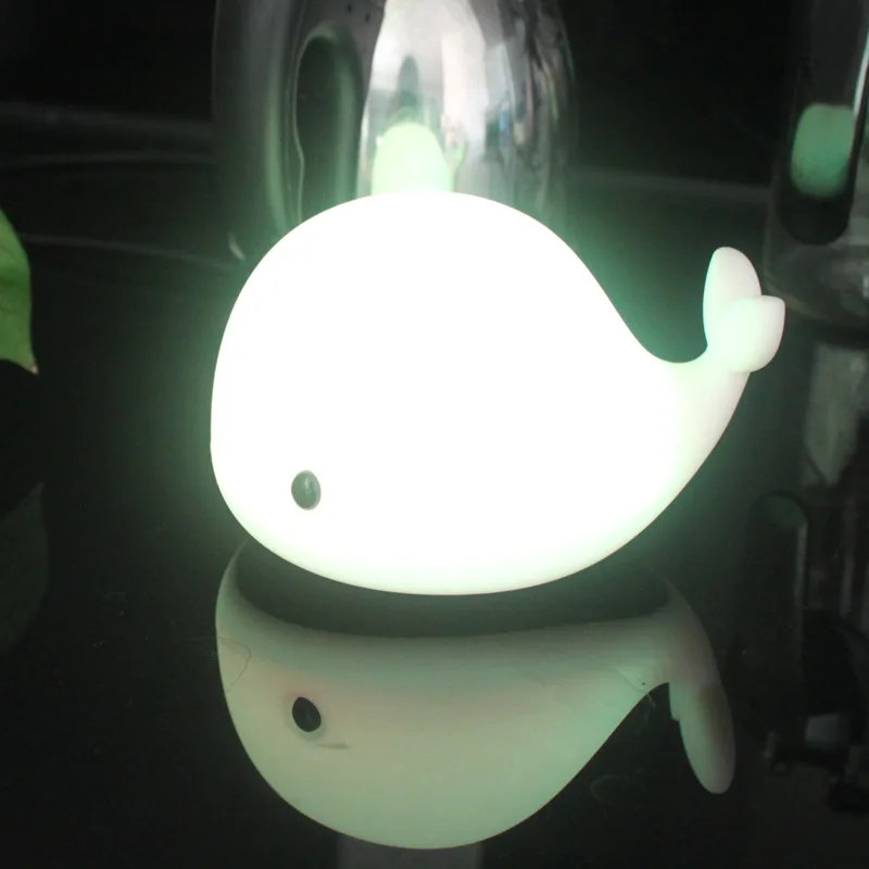 Светодиодный ночник с милой USB подсветкой в виде Кита Ночной светильник дельфина