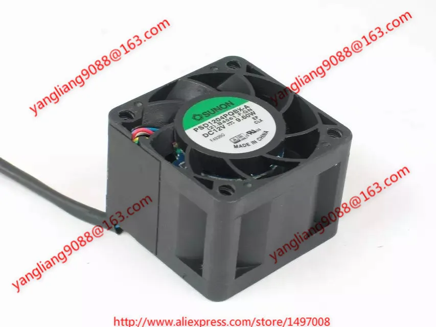 SUNON PSD1204PQBX-A (2).B4561.F.GN DC 12V 9.6W 6-wire 40X40X28mm Server Cooling Fan