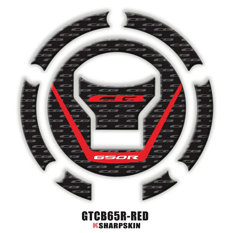 GTCB65R-RED 3D газа Кепки Танк Pad защиты Стикеры Наклейка для HONDA CB650R сертификатом от сертификационной 650R - Цвет: GTCB65R-RED