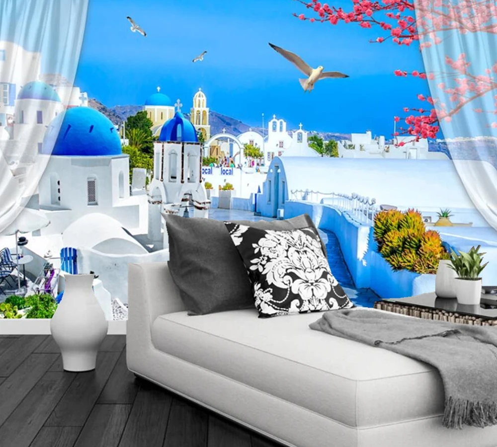 Свежие модные обои love sea 3D для гостиной спальни дивана фона телевизора кухни