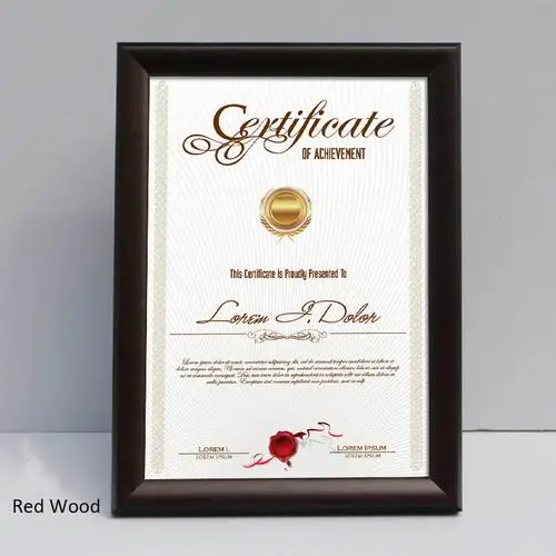 Red wood color Yakri A4/A5/B5 настольная и настенная рамка из смолы для картины Смола настольная фоторамка RPF018 - Цвет: Red wood color