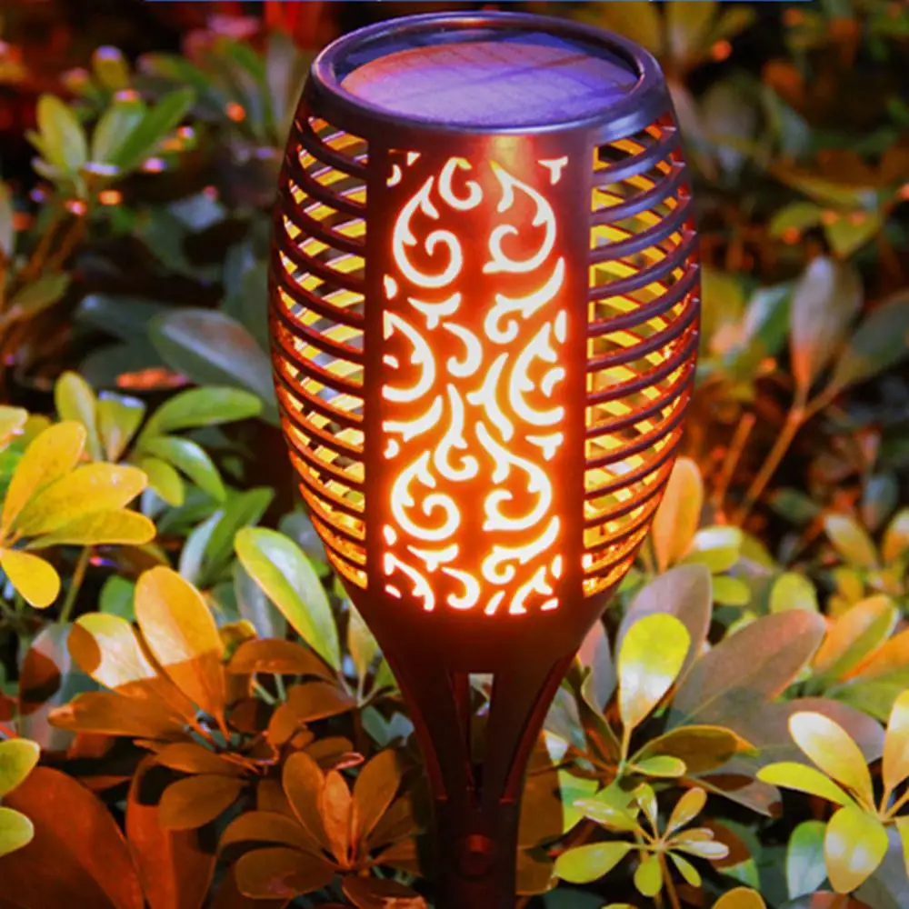 96 Светодиодный светильник с полым солнечным пламенем мигающий наружный IP65