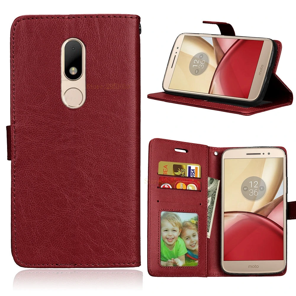 Чехол книжка для Motorola Moto M XT1663 XT1662 чехол бумажник из искусственной кожи телефона