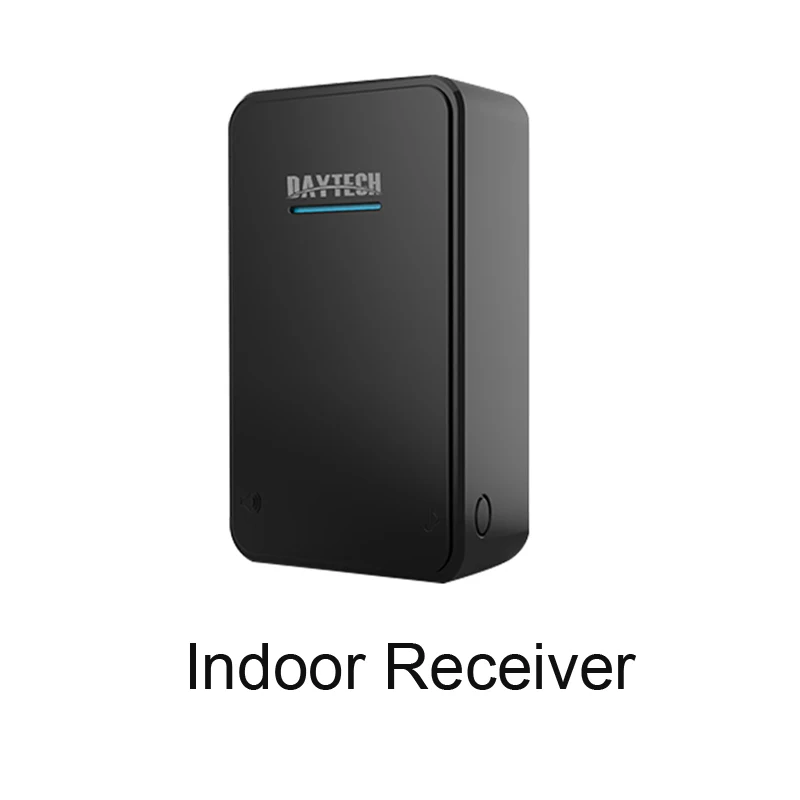 DC01 Receiver Беспроводной дверной звонок DAYTECH, комплект, дверной звонок, мелодия, колокольчик, домашний, добро пожаловать, светодиодный, водонепроницаемый, умный дверной звонок, длинный рабочий диапазон - Цвет: DC01 Receiver