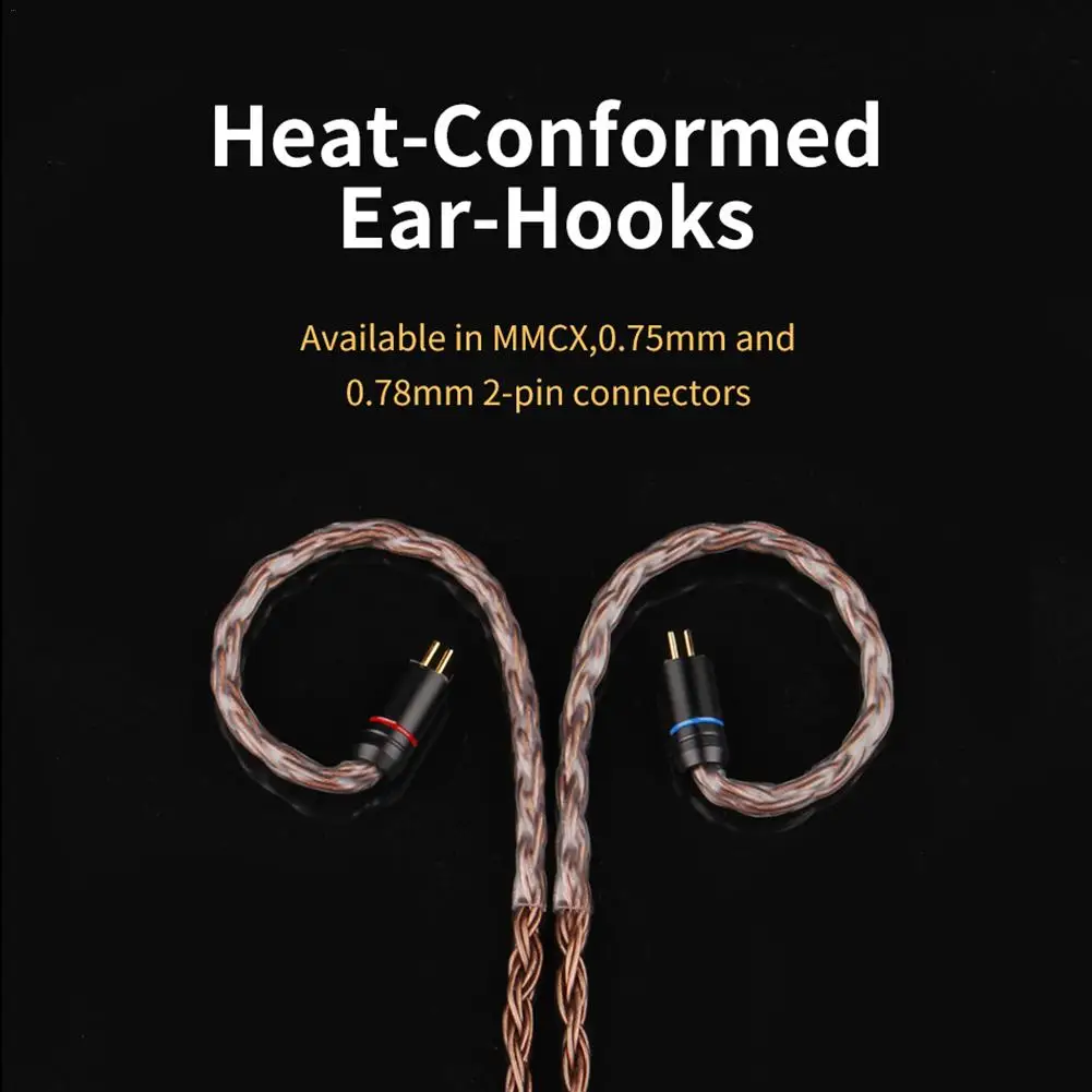 TRN T2 16 ядро посеребренные HiFi наушники Модернизированный кабель мягкий ручной кабель