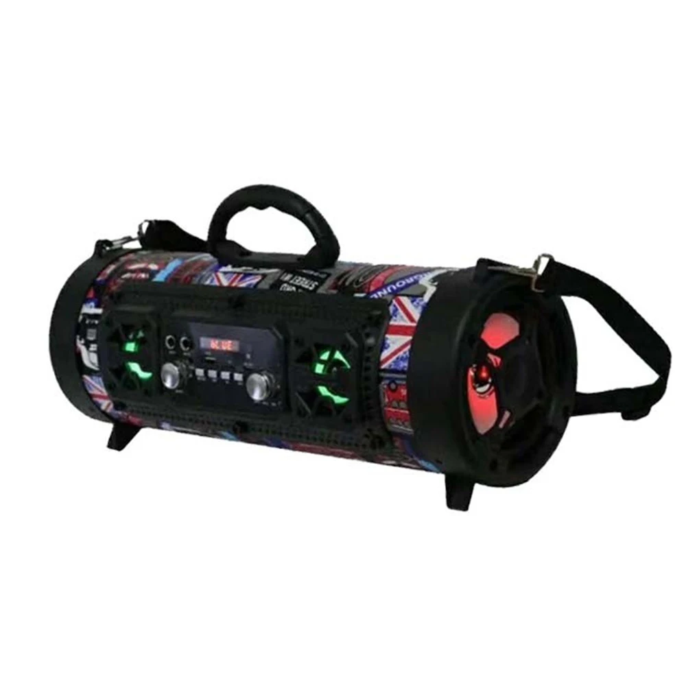 Микрофон портативный Bluetooth динамик сабвуфер AUX USB смартфон беспроводной