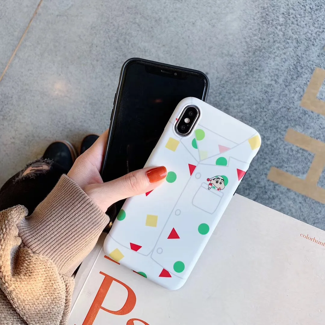 Забавные пижамы Аниме Crayon Shin-chan чехол для iPhone Xs MAX Xr X 6 6s 7 8 plus задняя крышка милый