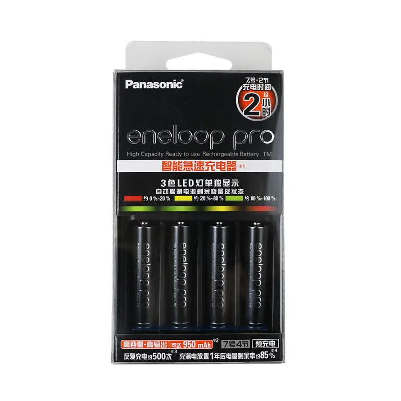 Оригинальный Смарт набор для зарядки аккумулятора Panasonic pro AAA 950 мАч игрушка