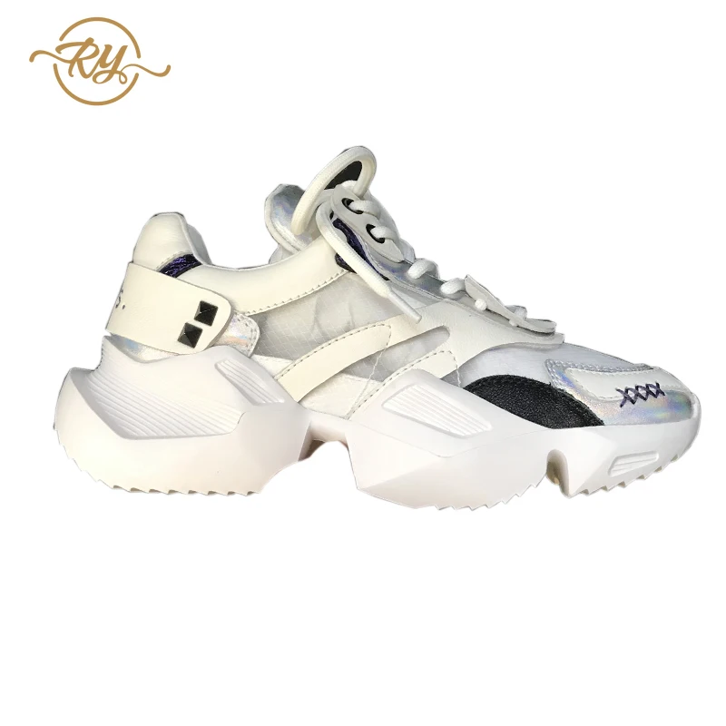 RY RELAA женские кроссовки в европейском стиле кожаная обувь Новинка 2018 года дышащая