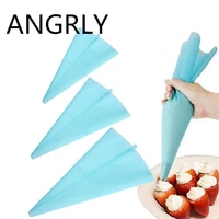 angrly portable 13 reusable silicone icing piping cream pastry bag cake diy decorating tool hot search silicone mold tarte