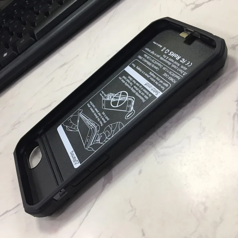 3000/4200 мАч чехол для внешнего зарядного устройства для iPhone 8 7 6 6S противоударный резервный внешний аккумулятор для iPhone 8 Plus 7 Plus 6 6S Plus