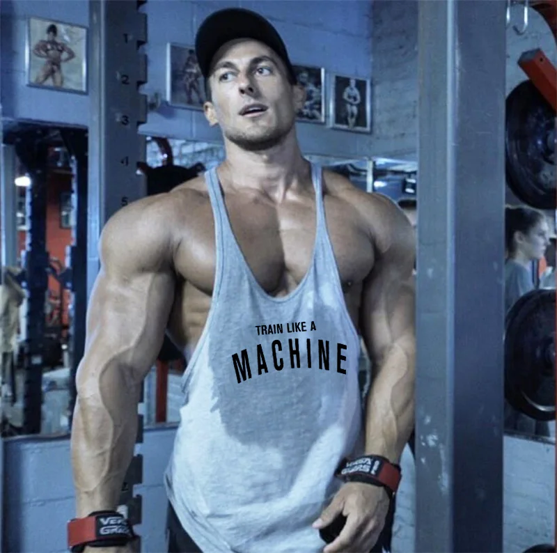 Muscleguys Stringers для мужчин s Tank топики без рукавов рубашки Y back бодибилдинг и фитнес