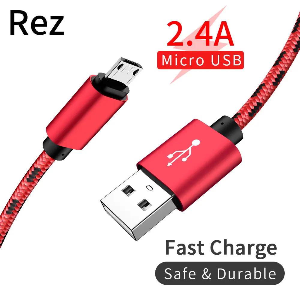 Mi cro USB кабель для быстрой зарядки samsung S7 Xiaomi mi 8 9 Нейлоновый синхронизации данных