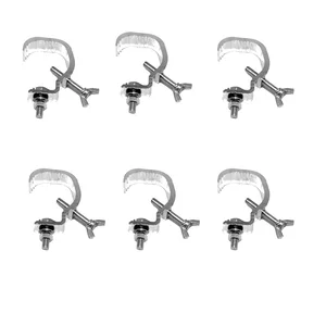 6 шт.лот, алюминиевые сценические светильники, крючок, аксессуары для сценического освещения, светодиодный прожектор и подвижный головной свет