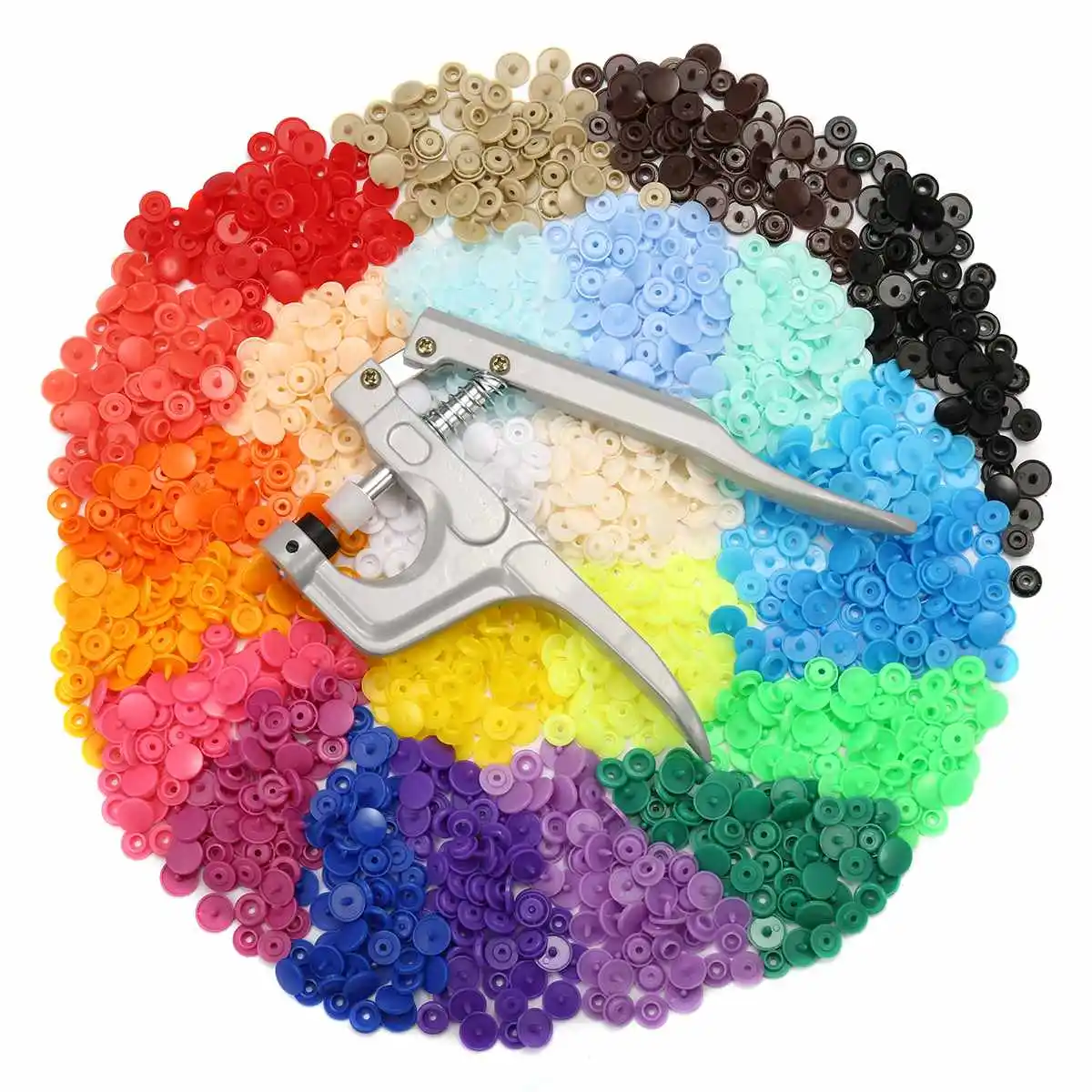 360 наборов 24 цвета T5 12 мм круглые пластиковые застежки кнопки стеганное покрывало лист Кнопка Одежда для детской одежды Зажимы