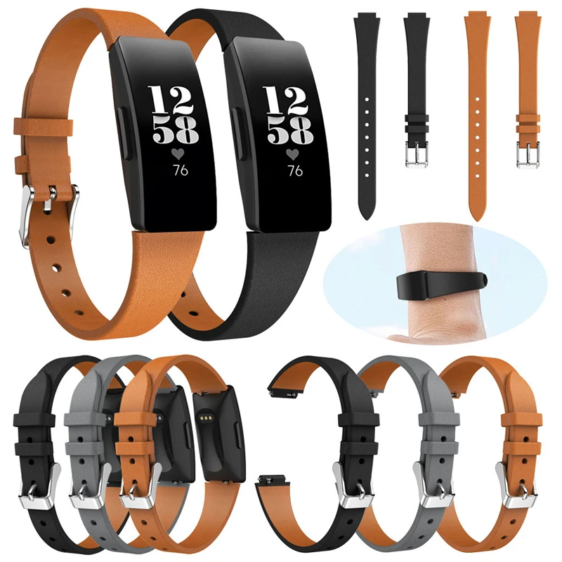 Сменный кожаный ремешок для часов Fitbit Inspire/Inspire HR роскошный спортивный наручных
