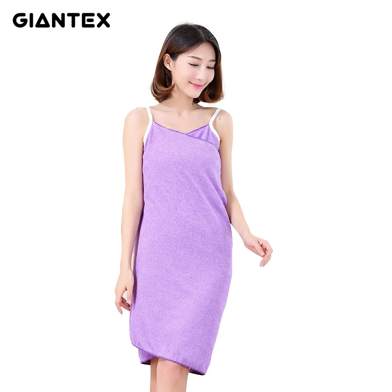 GIANTEX Микрофибра Ванная комната женские банные полотенца для взрослых носимые